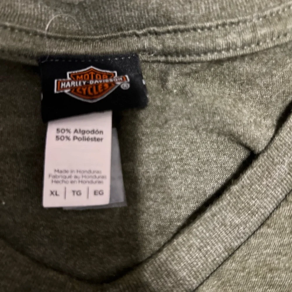 Harley-Davidson Olive Green Short Sleeve Tee - Picture 2 of 4